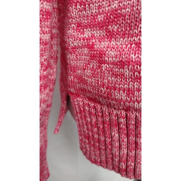 Gap Womens Sweater M Rosetta Knit Ribbed Hem Cuffs V Neck Long Sleeve Pullover - Picture 3 of 9